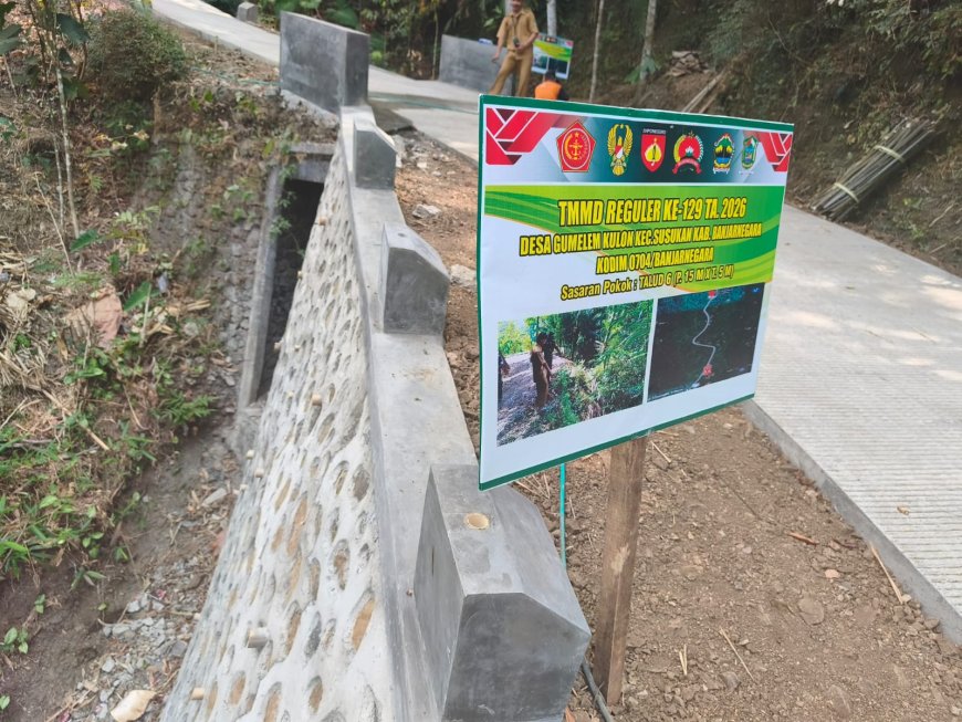 Enam Talud Rampung 100 Persen Gumelem Kulon Makin Kokoh