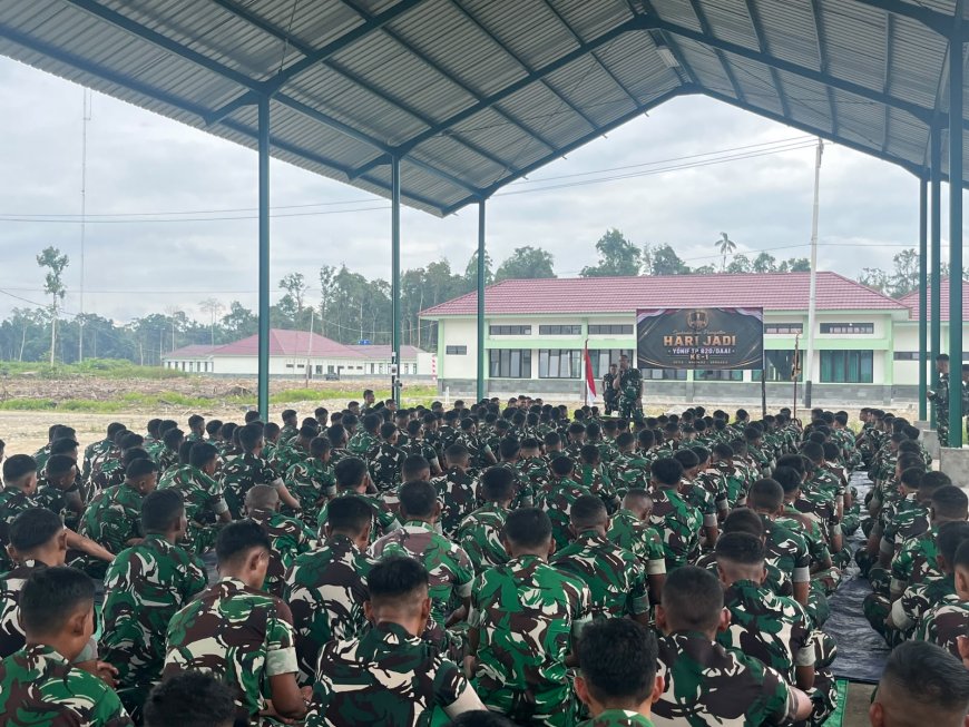 Tepat 1 Tahun yang Lalu, Yonif Tp 820/DAAI Memulai Perjalanan di Bumi Amungsa Timika