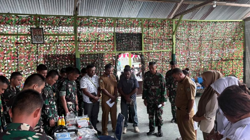 Sambut HUT ke-1, Yonif TP 860/NSK Gelar Khitanan Gratis untuk Warga di Waropen