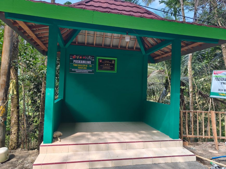 Pos Kamling TMMD Gumelem Kulon Rampung 100 Persen Simbol Gotong Royong dan Keamanan Warga