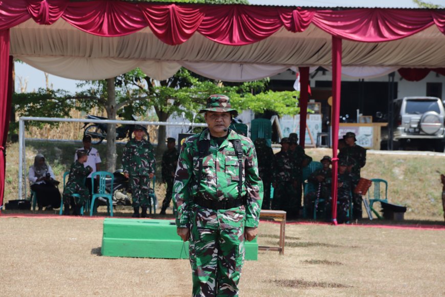 Dandim Tinjau Gladi Penutupan TMMD ke-129, Pastikan Upacara Berjalan Khidmat