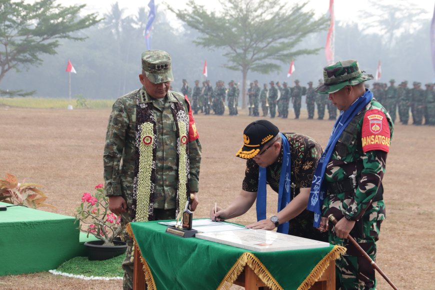 Danrem 071 Saksikan Penandatanganan Naskah TMMD ke-129 Simbol Sinergi TNI dan Pemkab Banjarnegara