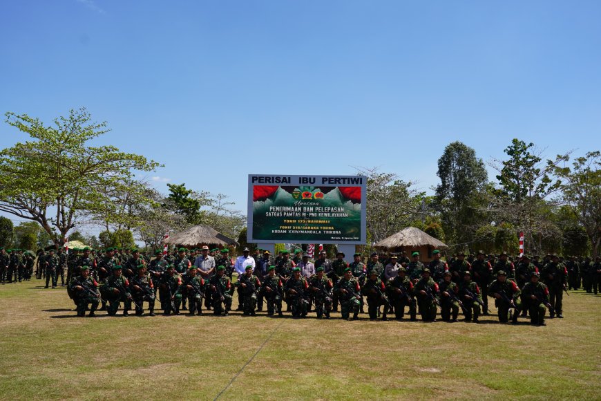 Pangdam XXIV/MT: Di Mana Bumi Dipijak, Di Situ Langit Dijunjung, Prajurit Satgas Pamtas Diminta Dekat dengan Rakyat