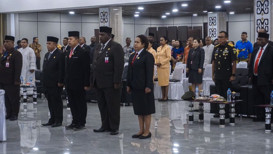 Kapoksahli Pangdam XXIV/MT Hadiri Pelantikan Pejabat Pimpinan Tinggi Pratama Papua Selatan