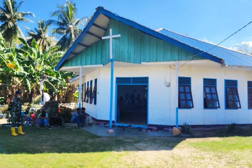 Program KBSB TNI AD 2026, Rehabilitasi Gereja Katolik Serapu Merauke Rampung 100 Persen