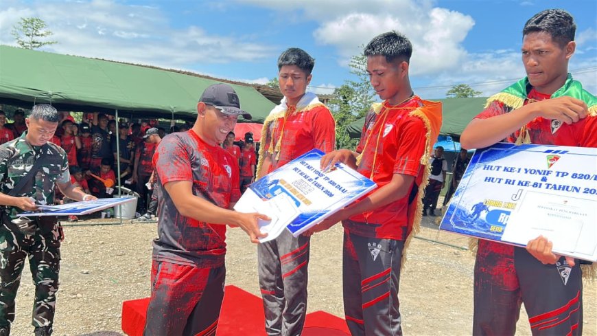 Semarak Lomba Hari Jadi Yonif TP 820/DAAI, Wujud Soliditas dan Kebersamaan Prajurit