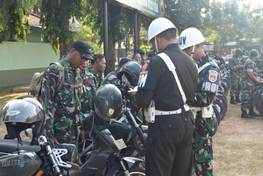 Operasi Gaktib “Waspada Wira Keris” TA 2026, Subdenpom IV/1-3 Tegal Periksa Personel dan Kendaraan Kodim 0712/Tegal