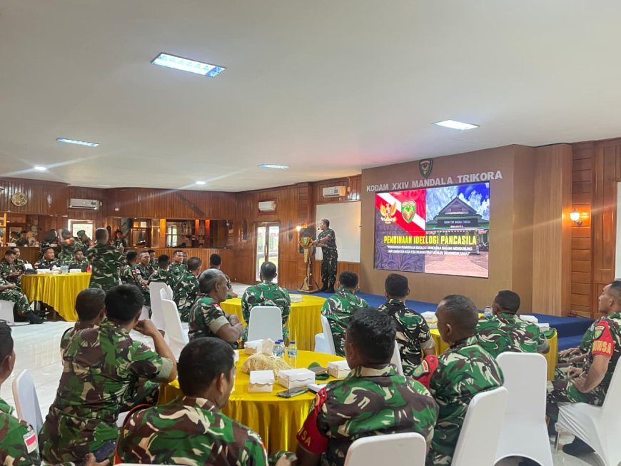 Kodam XXIV/MT Perkuat Ideologi Pancasila bagi Babinsa untuk Dukung Asta Cita Pemerintah