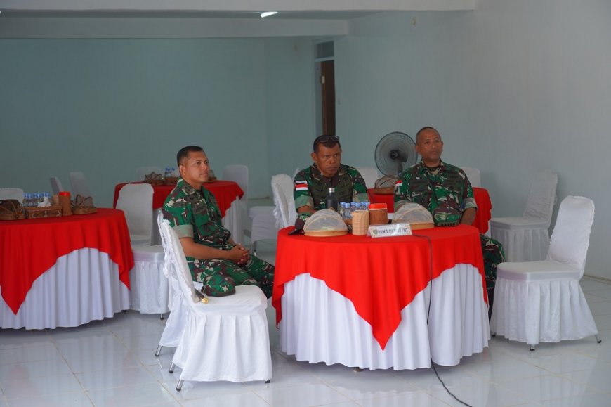 Pangdam XXIV/MT Ikuti Vicon Wapanglima TNI, Evaluasi KDKMP dan Tekankan Percepatan Pembangunan di Papua Selatan