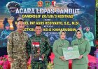 Danyonif TP 820/DAAI Hadiri Upacara Serah Terima Jabatan Danbrigif-20/IJK/Kostrad