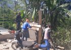 Dandim Banjarnegara Tinjau Pembangunan Jembatan Garuda Beton Sungai Jarompang