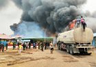 Pos Koramil Ilwayab Ikut Terbakar, Babinsa Tetap Berjuang Selamatkan Warga dan Padamkan Kobaran Api