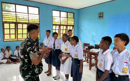 Tingkatkan Kolaborasi Teritorial melalui Wawasan Kebangsaan antara masyarakat Lereh dengan Yonif TP 813 Arweyani