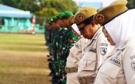 Semangat Pengabdian Untuk Negeri, Prajurit Korem 174/ATW dan Kodim 1707/Merauke Rutin Gelar Upacara Bendera Mingguan