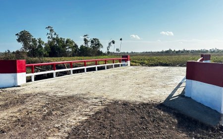 TNI AD Bersama Masyarakat, Rampungkan Dua Jembatan Aramco di Kampung Win Jaya Kurik Merauke