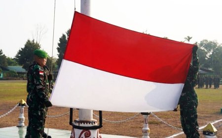 Kodim 1707/Merauke Gelar Upacara Bendera, Kobarkan Semangat Nasionalisme dan Pengabdian