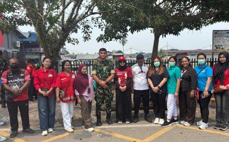 Donor Darah Bersama Prajurit Yonif TP 820/DAAI Dalam Rangka HUT PMI