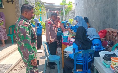 Babinsa Slerok Dampingi Posyandu ILP Nakula 1, Dorong Masyarakat Peduli Kesehatan
