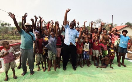 Kepala Kampung Baad Merauke: Terimakasih Bapak Kasad, 6 Jembatan Aramco Rampung Dibangun