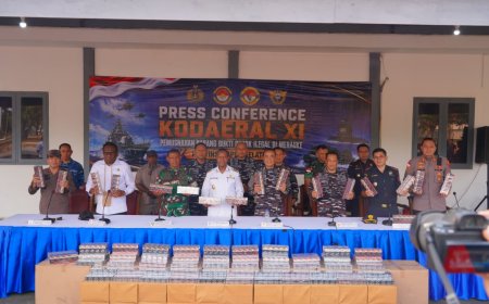 Pangdam XXIV/MT Hadiri Pemusnahan 1,4 Juta Rokok Ilegal, Perkuat Sinergi Jaga Ekonomi Papua Selatan