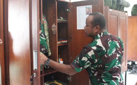 Kunjungan Dalwasprog ke Yonif TP 820/DAAI Pastikan Program Berjalan Sesuai Ketentuan