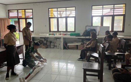 Prajurit Yonif TP 860/NSK Berikan Edukasi dan Motivasi kepada Siswa SMA URFAS