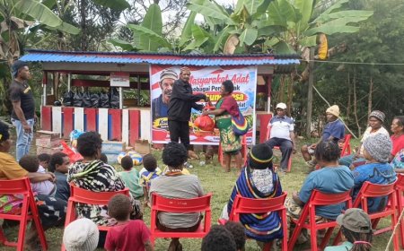 Kepala Suku Tolikara Ajak Warga Ifar Gunung Garap Lahan Jadi Lumbung Pangan Desa