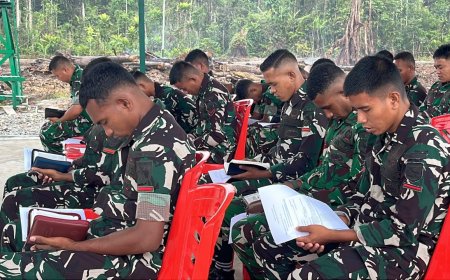 Ibadah Minggu di Yonif TP 820/DAAI, Pererat Kebersamaan dan Meningkatkan Keimanan