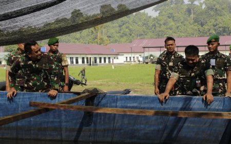 Yonif TP 809/NTM Terima Kunjungan Kemhan RI dalam Pengendalian Bangunan dan Lahan