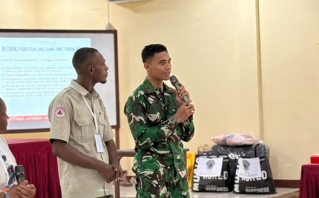 Yonif TP 860/NSK Perkuat Kesiapsiagaan, Ikuti Pelatihan Layanan Dampak Psikologi Pascabencana di Waropen