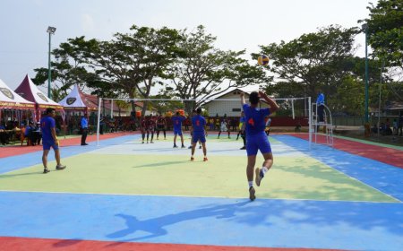 Semarak HUT ke-81 TNI, Turnamen Bola Voli Terbuka Untuk Umum Digelar di Makodam XXIV/MT