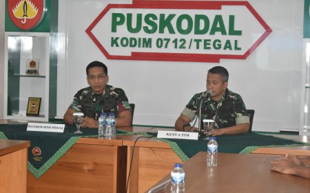 Kodim 0712/Tegal Terima Audit Kinerja Itdam IV/Diponegoro, Dorong Tertib Administrasi dan Akuntabilitas Satuan