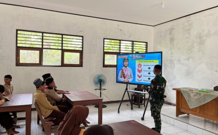 Yonif TP 860/NSK Hadir di Sekolah, Tanamkan Nasionalisme Lewat Program TEKAD