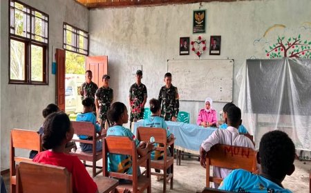 Peduli Kesehatan Pelajar, Yonif TP 860/NSK Gelar SI CEPAT di SMA Advent Botawa
