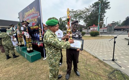 Binaan Kodim 0712/Tegal, SMKN 1 Adiwerna Ukir Prestasi di Lomba PBB HUT TNI ke-81