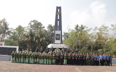 Jelang HUT TNI ke-81 Dandim Banjarnegara Pimpin Ziarah Nasional di TMP Sureng Yudha