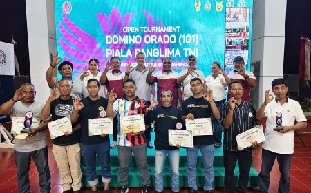 HUT TNI ke-81, Turnamen Domino di Jayapura Satukan TNI dan Masyarakat dalam Semangat Sportivitas