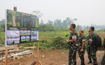 TNI AD Tinjau Ketahanan Pangan Melalui Peternakan dan Program Air Bersih di Yonif TP 820/DAAI