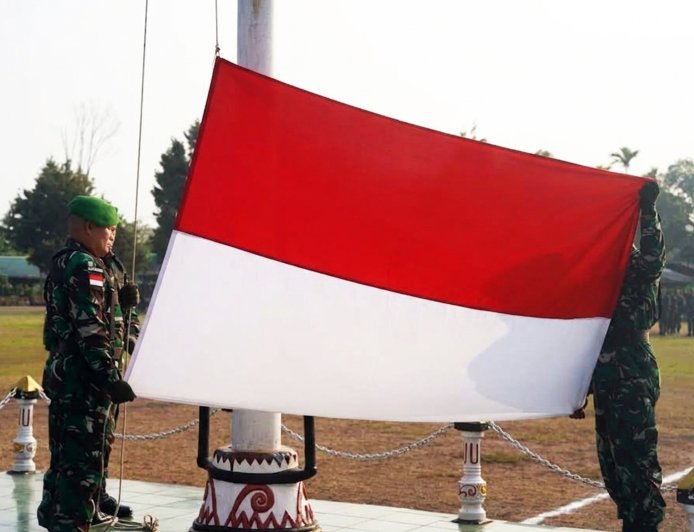 Kodim 1707/Merauke Gelar Upacara Bendera, Kobarkan Semangat Nasionalisme dan Pengabdian