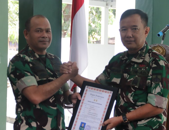 Dandim 0704 Banjarnegara Pimpin Laporan Korps Perwira dan Pelepasan Anggota Purna Tugas
