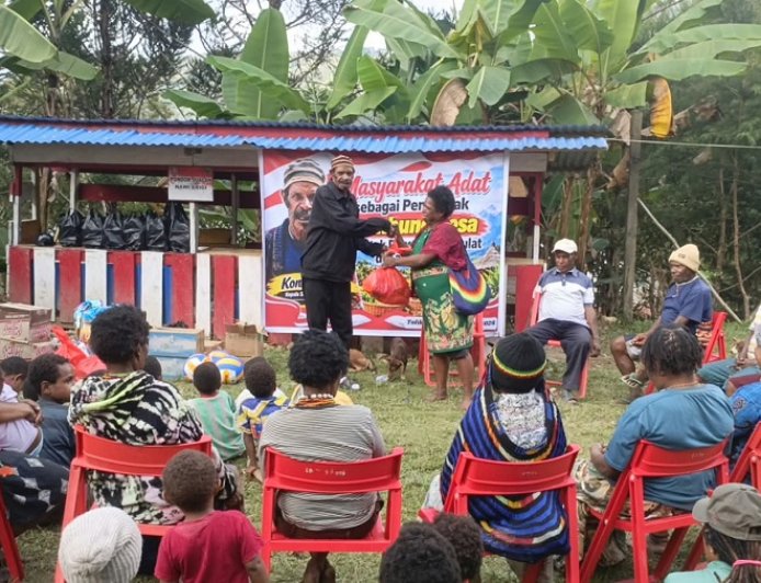 Kepala Suku Tolikara Ajak Warga Ifar Gunung Garap Lahan Jadi Lumbung Pangan Desa
