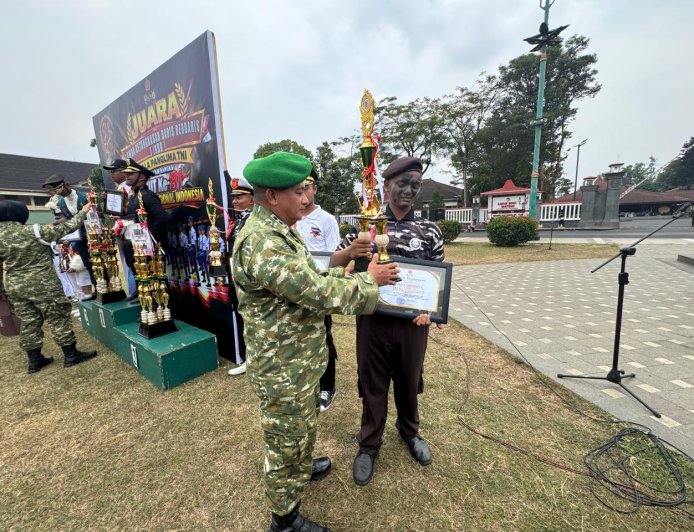 Binaan Kodim 0712/Tegal, SMKN 1 Adiwerna Ukir Prestasi di Lomba PBB HUT TNI ke-81