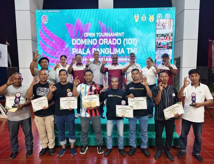 HUT TNI ke-81, Turnamen Domino di Jayapura Satukan TNI dan Masyarakat dalam Semangat Sportivitas