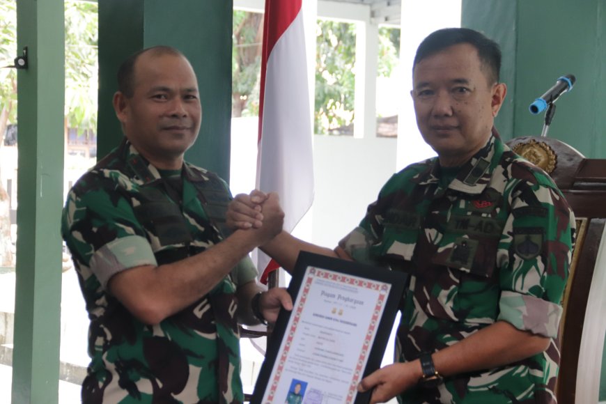 Dandim 0704 Banjarnegara Pimpin Laporan Korps Perwira dan Pelepasan Anggota Purna Tugas