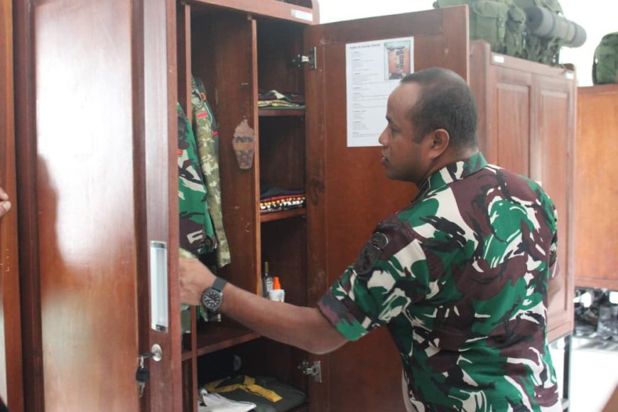 Kunjungan Dalwasprog ke Yonif TP 820/DAAI Pastikan Program Berjalan Sesuai Ketentuan