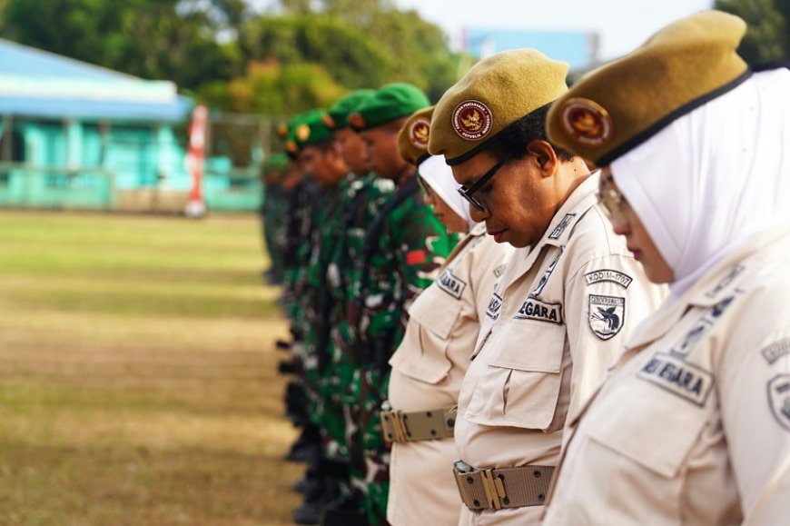 Semangat Pengabdian Untuk Negeri, Prajurit Korem 174/ATW dan Kodim 1707/Merauke Rutin Gelar Upacara Bendera Mingguan