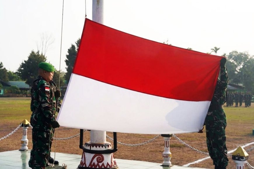Kodim 1707/Merauke Gelar Upacara Bendera, Kobarkan Semangat Nasionalisme dan Pengabdian