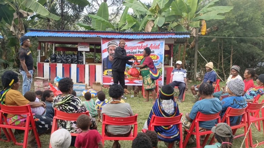 Kepala Suku Tolikara Ajak Warga Ifar Gunung Garap Lahan Jadi Lumbung Pangan Desa