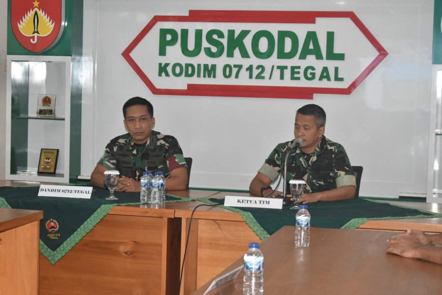 Kodim 0712/Tegal Terima Audit Kinerja Itdam IV/Diponegoro, Dorong Tertib Administrasi dan Akuntabilitas Satuan