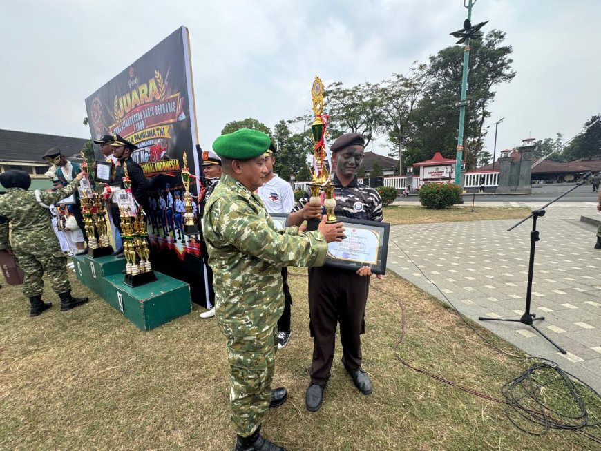 Binaan Kodim 0712/Tegal, SMKN 1 Adiwerna Ukir Prestasi di Lomba PBB HUT TNI ke-81